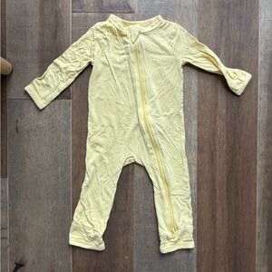 Kyte yellow zipper romper